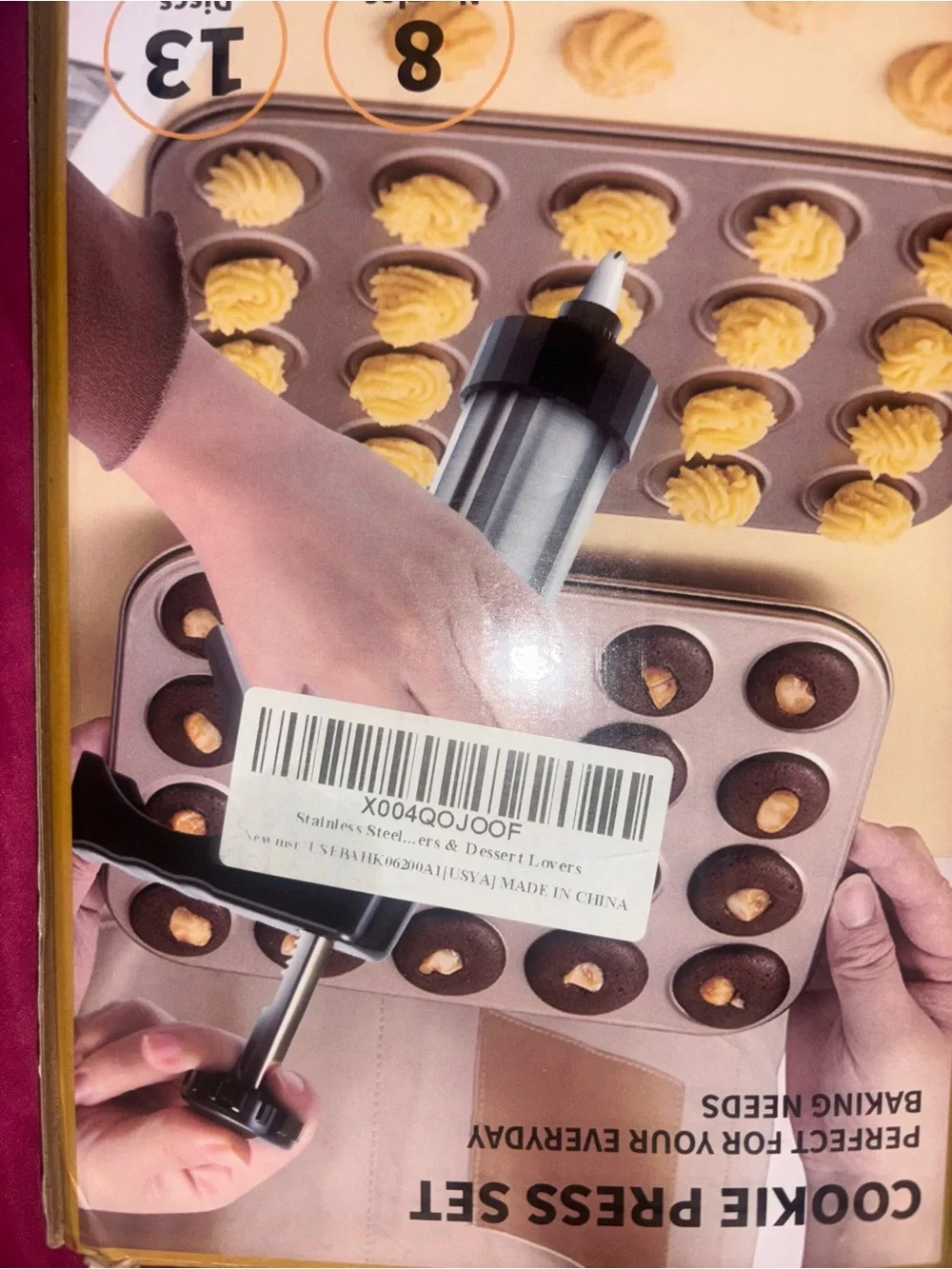 Spritz Cookie Press Set - Silver and Black